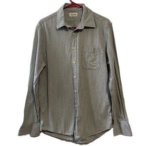 Taylor Stitch California in Midnight Slub Micro Stripe Men’s Shirt Size 40